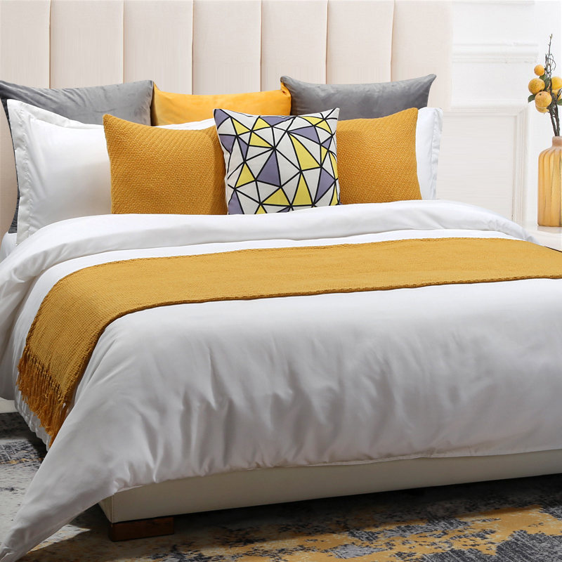 Bộ đồ ngủ khách sạn trắng 100 % cotton 250tc