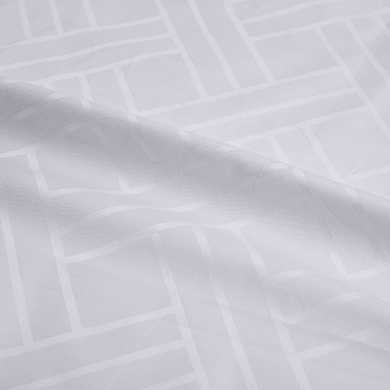 Vải cotton trắng tinh khiết jacquard tấm vải khách sạn